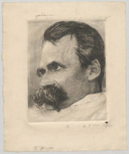 ?Friedrich Nietzsche. Olde, Hans (1855-1917), graphic artist Copyright: xpiemagsx digwarspie04092022-11907 !ACHTUNG AU