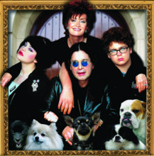 The Osbournes - filmstill KELLY, SHARON, OZZY & JACK OSBOURNE in The Osbournes Year 2 Filmstill - Editorial Use Only Ref