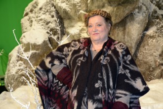 Marianne Saegebrecht beim Fototermin am Set des Kinofilms Pettersson und Findus 2 in den MMC Studios