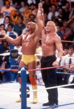 **FILE PHOTO** Sid Eudy Has Passed Away. Hulk Hogan and Sid Justice 1992. Photo by John Barrett/PHOTOlink / MediaPunch C