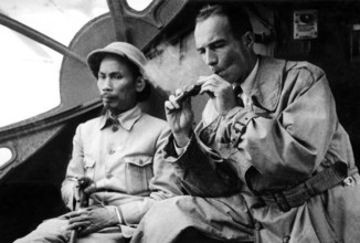 Vietnam: Ho Chi Minh, president of the Democratic Republic of Vietnam, and Jean Sainteny, the French representative in N