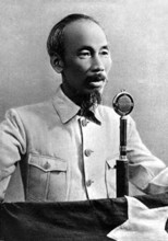 Vietnam: Ho Chi Minh gives a speech to the people of Vietnam, on September 2, 1945, declaring the national independence