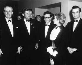 White House Correspondents and News Photographers Dinner, 7:15PM. President John F. Kennedy and Prime Minister Harold Ma