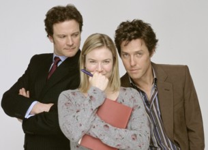 Film Still from Bridget Jones: The Edge of Reason Colin Firth, Renee Zellweger, Hugh Grant Photo Credit: Jason Bell © 2
