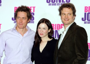 Hugh Grant_Zellweger Copyright: IMAGO. Herrmann 12.11.2004 Thema: Photocall zum Film : Briget Jones-am Rande des Wahnsin