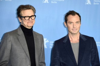 Colin Firth and Jude Law during the Genius photocall at the 66th Berlin International Film Festival / Berlinale 2016 on