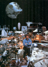 George Lucas and star wars props