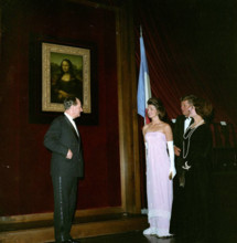 Opening ceremony, Mona Lisa Exhibit at the National Gallery of Art, President Kennedy and First Lady Jacqueline Kennedy