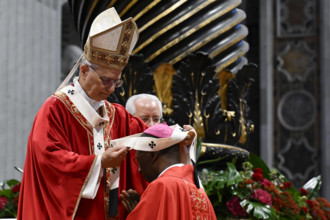ITALY - POPE LEO XIV  DURING A MASS ON THE DAY OF SAINTS PETER AND PAUL FEAST AT ST PETER'S BASILICA  IN THE VATICAN  - 2025/6/29