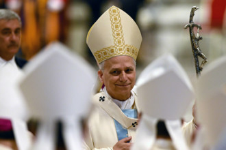 ITALY - POPE LEO XIV   PRESIDES OVER HOLY MASS ON THE OCCASION OF THE JUBILEE OF THE HOLY SEE IN SAINT PETER'S BASILICA  AT  THE  VATICAN - 2025/6/9