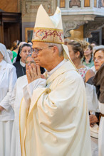 Procession In Honor Of Madonna Del Carmine In Rome