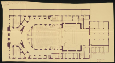 German Schauspielhaus, Hamburg: floor plan 1: 100 Copyright: xpiemagsx archberppie01082022-84667 !ACHTUNG AUFNAHMEDATUM