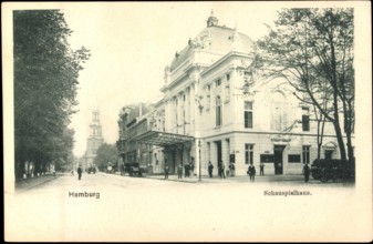 Altstadt Hamburg Partie am deutschen Schauspielhaus AUFNAHMEDATUM GESCHÄTZT