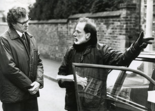 American actor William Hurt and English film director Chris Menges while filming the movie Second Best, USA 1994 PUBLICA
