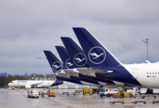Press event Lufthansa is flying to Munich again for the first time after a three-year break with an Airbus A380, the lar