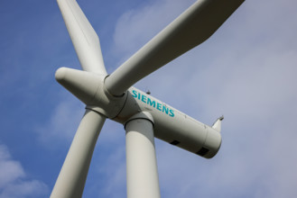 14.02.2024, Deutschland, Sachsen, Energieversorgung, Energie, Windräder, Windenergie, Siemens Windrad, Siemens Energy, G