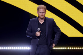 Prinz Harry, Duke of Sussex, bei der Closing Ceremony der Invictus Games Düsseldorf 2023 in der Merkur Spiel Arena Düsse