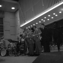 Die Saxophonspieler bei der Sendung Jazz aus Studio 10 übertragen vom NWDR in Hamburg 1956 The sa
