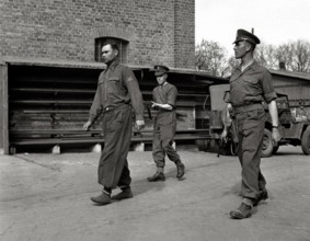 Der Kommandant von Bergen Belsen SS Hauptmann Josef Kramer wurde von den Briten verhaftet Kramer