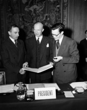 RECORD DATE NOT STATED European Payments Union Agreement is Signed. Photographs of Marshall Plan Programs, Exhibits, and