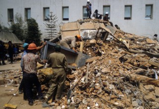 Bildnummer: 55182990  Datum: 20.09.1985  Copyright: imago/Sven Simon
Erdbeben von 1985 in Mexiko