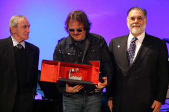 Francis Ford Coppola and Zucchero at the Busto Arsizio Film Festival in Italy - 09 April 2005 FAM14825 Copyright: xFAMOU