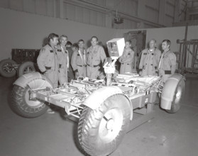 In this November 1971 photograph, (from left to right) Astronauts John Young, Eugene Cernan, Charles Duke, Fred Haise, A
