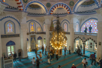 Zum Tag der offenen Moschee am 03.10.2023 öffnete die Sehitlik-Moschee am Columbiadamm in Berlin-Neukölln ihre Türen für