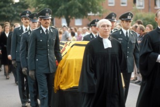 Beerdigung des ehemaligen Bundespräsidenten Gustav Heinemann in Essen