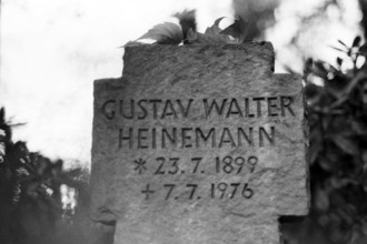 Grab des ehemaligen Bundespräsidenten Gustav Heinemann auf dem Parkfriedhof in Essen