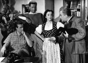 Seine Tochter ist der Peter Österreich 1955 Regie Gustav Fröhlich Darsteller Wolf Albach Retty