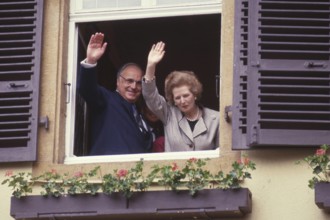 Altbundeskanzler Helmut KOHL CDU ist tot Margaret Hilda Thatcher Baroness Thatcher of Kesteven L