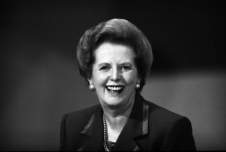 Margaret Thatcher, Prime Minister, delivers the leader s speech at The Tory Party Conference at Bournemouth, Dorset, UK,