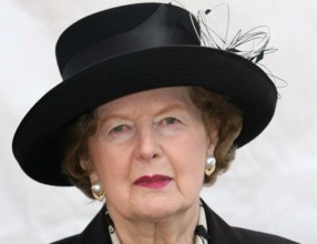 Lady Margaret Thatcher at memorial service for Bill Deedes in London in 2007.   AndrewxParsonsx/xi-Images PUBLICATIONxIN