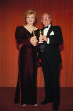 **FILE PHOTO** Angela Lansbury Has Passed Away. Angela Lansbury And Edward Woodward at the 44th Golden Globe Awards on J