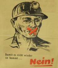 Eine Ausstellung in der Sparkasse Saarbrücken ist am Mittwoch 14 10 2015 dem Saar Referendum von 1
