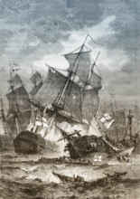 The Battle of Trafalgar, 21 October 1805 The Battle of Trafalgar, 21 October 1805, Die Schlacht von Trafalgar am 21. Okt