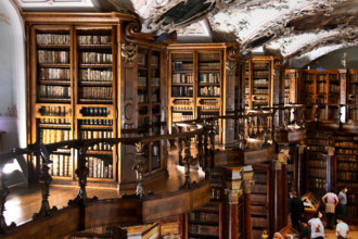 Schweiz, St. Gallen,, 18.08.2020 Die Stiftsbibliothek St. Gallen ging hervor aus der Zelle, die der irische Moench St. G