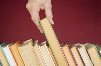 Stack of colorful books. Education and entertainment concept Stack of colorful books. Education and entertainment concep