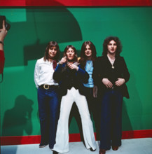SZENE 77 Szene 77, ARD Musiksendung, Jugendmagazin, Deutschland, 1977, Auftritt der britischen Pop Rock Band Smokie mit