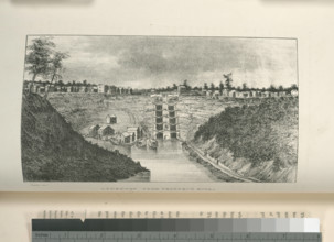 Lockport from Prospect Hill.. Catlin, George (1796-1872). Stone, William L. (William Leete) (1792-1844). Prints, Illustr