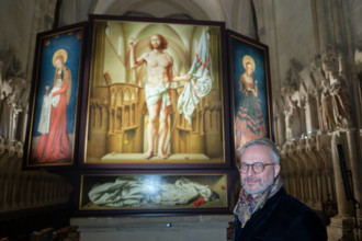 Der umstrittene Cranach-Triegel-Altar ist wieder im Naumburger Dom zu sehen. Die Rueckkehr des Kunstwerks nach Sachsen-A