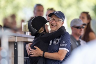 Entertainment Bilder des Tages Berlin - Global Jumping Berlin 2019, GATES Jennifer (USA), GATES Bill Berlin - Global Ju