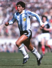 Football 1979 International Friendly Länderspiel Scotland 1 Argentina 3 Diego Maradona at Hampde