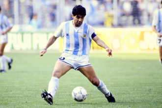 World Cup 1990, Argentina, DIEGO MARADONA MONDIALI 1990 ARGENTINA PUBLICATIONxNOTxINxITA
