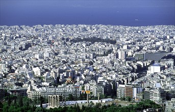 le centre-ville d'Athènes