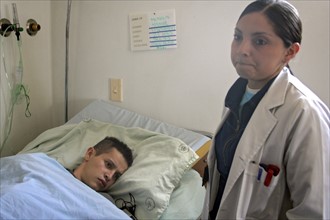 Injured Soldier In Bogota