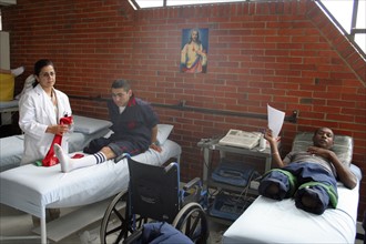 Injured Soldiers In Bogota