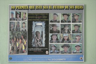 COLOMBIE-AFFICHE ANTI FARC