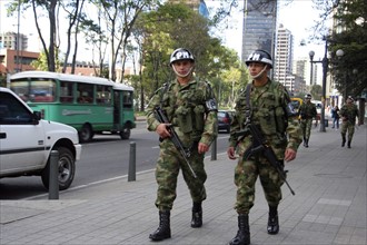 Colombia: Armed Forces In The Streets Of Bogota